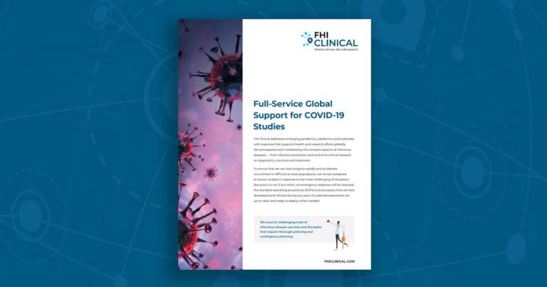 Full-Service Global Support for COVID-19 Studies