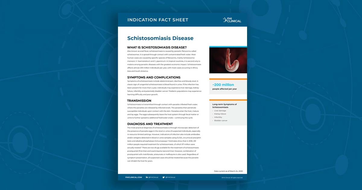 Read more about the article Schistosomiasis Fact Sheet