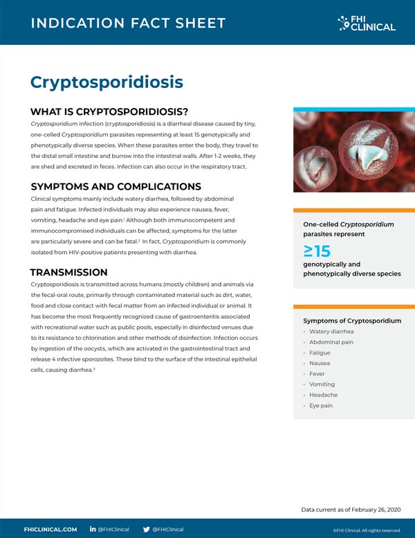 Cryptosporidiosis Fact Sheet