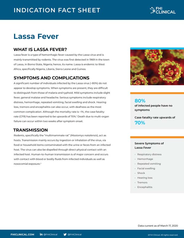 Lassa Fever Fact Sheet