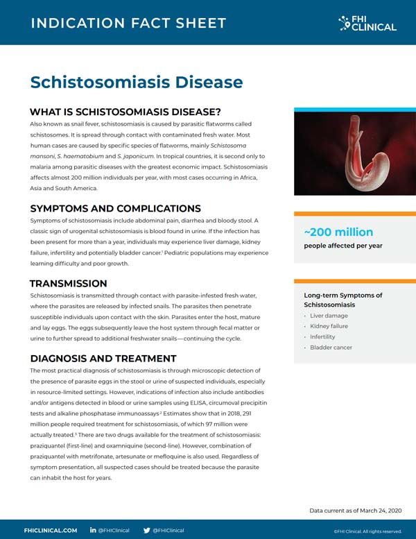 Schistosomiasis Fact Sheet